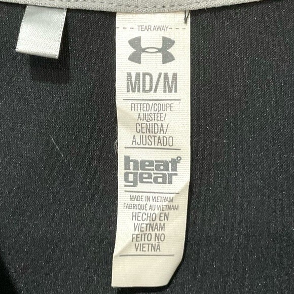 Under Armour Black Golf Polo Fitted Shirt PGA Event Women's Sz Med UA Baltusrol - Picture 2 of 5